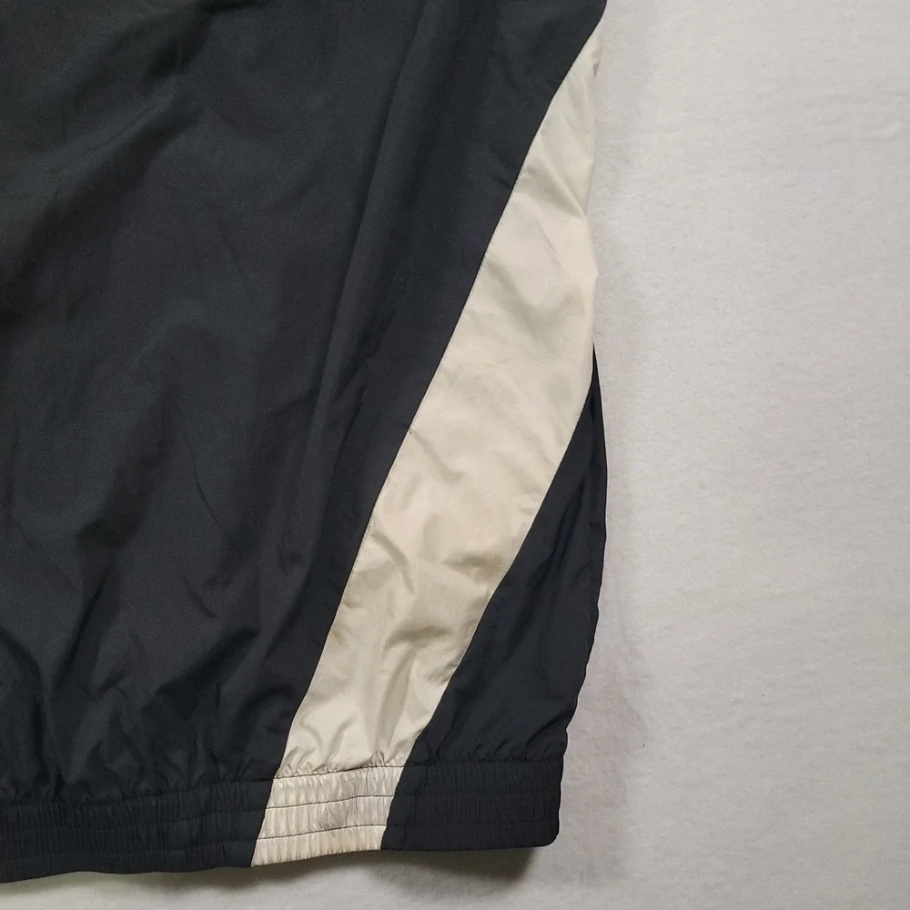Adidas FR6599 Windbreaker Track Jacket Mens 2XL Black Neon Yellow Colorblock Zip